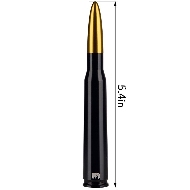 ONE250 Bullet Style Antenna, Compatible with Jeep Wrangler All Models (2007-2024) - Will fit Any Jeep Wrangler JK JKU JL JLU Rubicon Sahara Renegade Gladiator (2007-2024) and More (Gold) - Image 2